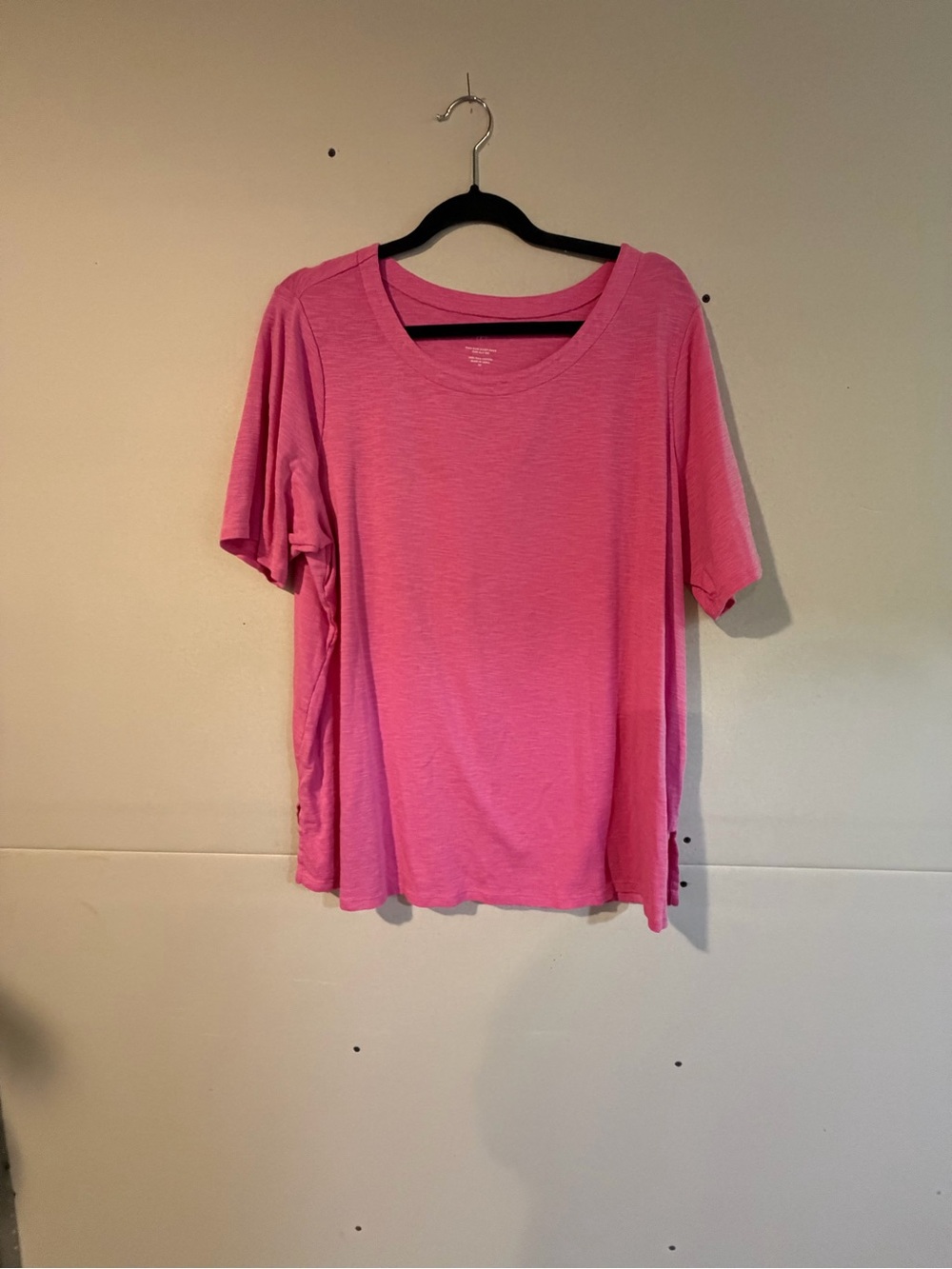 J. Jill Hot Pink Scoop Neck Tee